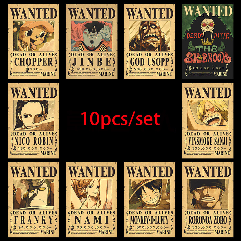 Vintage Collectible Dolls - 10 Stück Anime One Piece Luffy