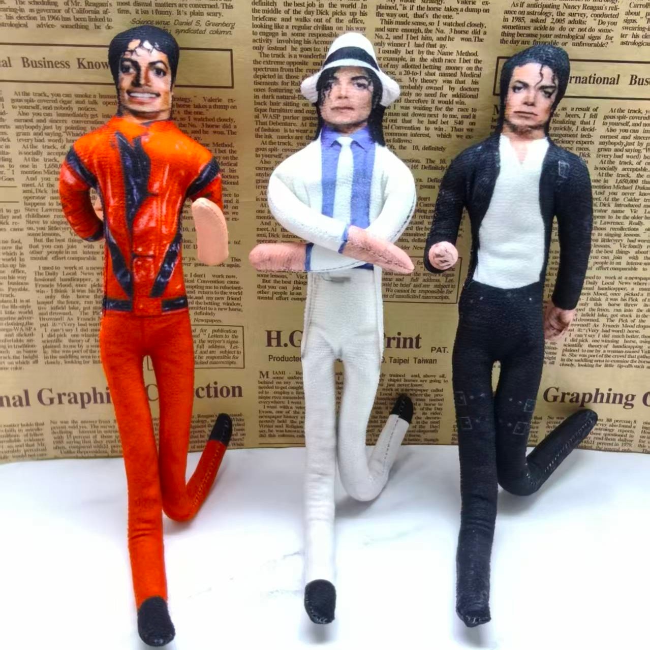 Vintage Collectible Dolls - Vintage MJ Michael Jackson Cosplay Requisiten-Puppe
