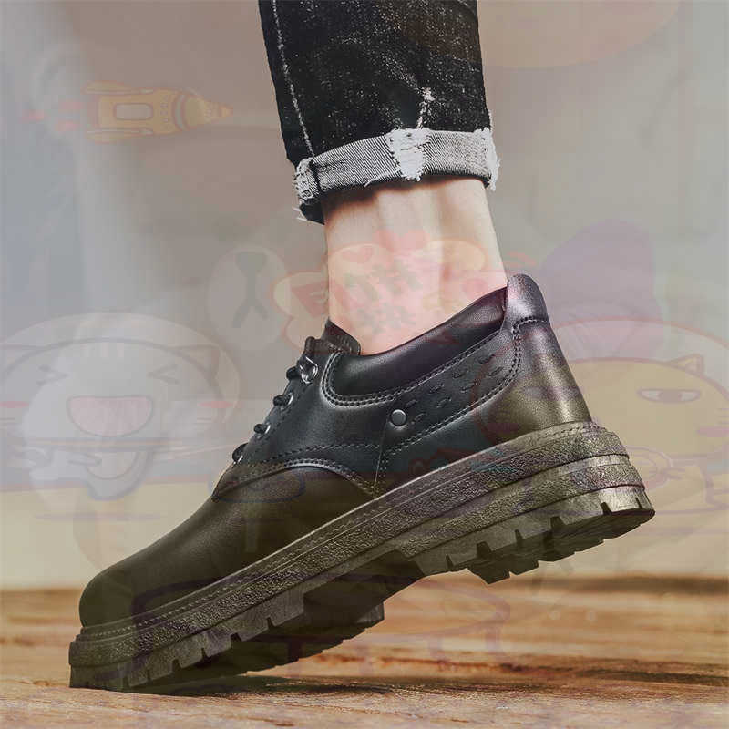 Small Vintage Collectible Items - Dunkles Naturleder, modische Turnschuhe, Tennis-Herren-Turnschuhe, modische