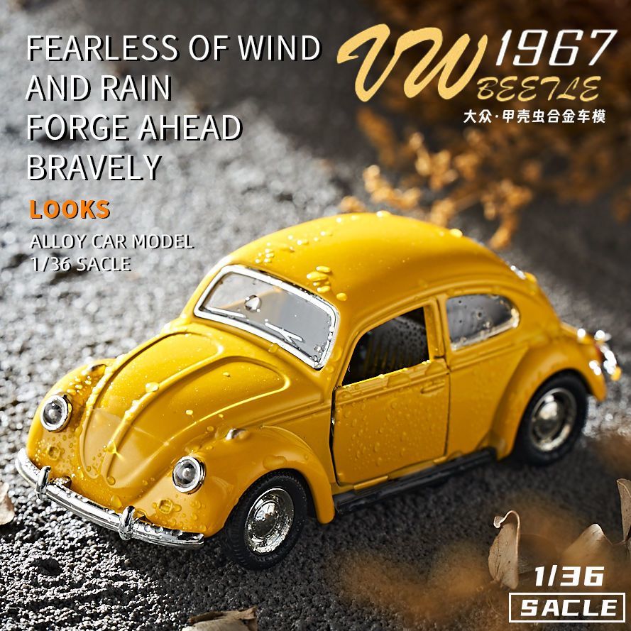 Vintage Collectible Hot Wheels - 1:36 Käfer Klassisches Oldtimer-Modell aus Druckgusslegierung