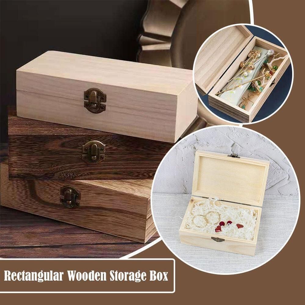 Vintage Collectible Show - Multifunktionale Holz-Geschenkverpackungsboxen Vintage Klappdeckel Holzkiste Holz-Organizer