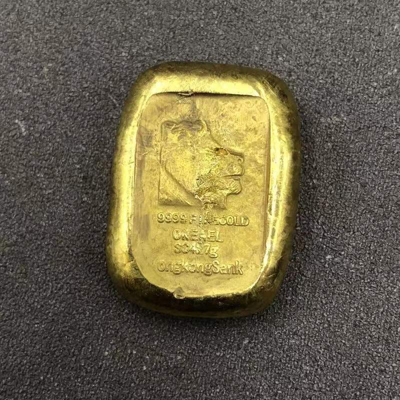 Small Vintage Collectible Items - Antike Kupfermünzen, verdickte Goldmünzen, Goldbarren, Münzen,