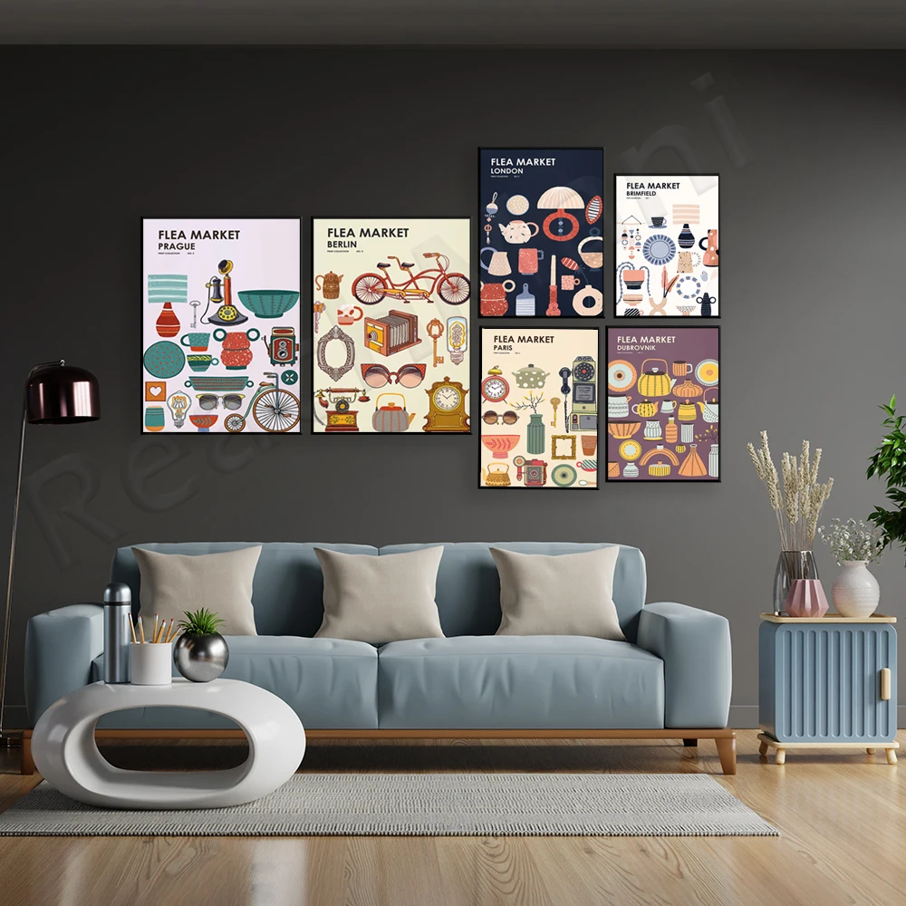 Flea Market Print Collection – – Vintage And Collectible Fair Bewertung und Preis
