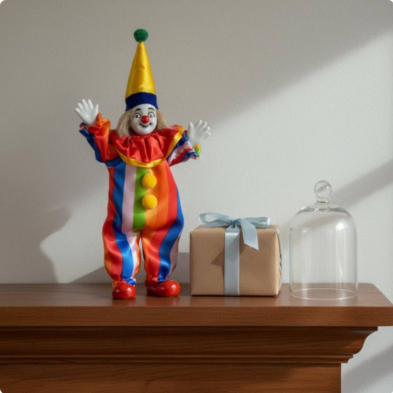 Vintage Porzellan-Clownpuppe E – Vintage Collectible Dolls Bewertung und Preis