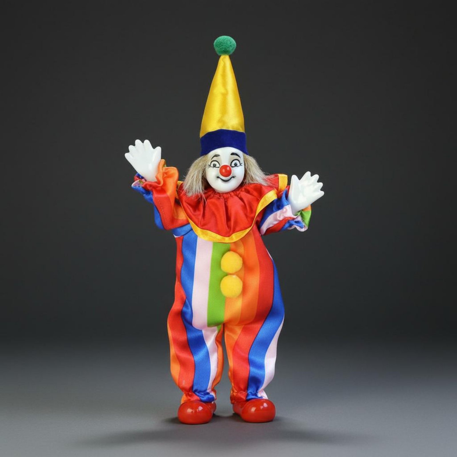 Vintage Porzellan-Clownpuppe E – Vintage Collectible Dolls Bewertung und Preis