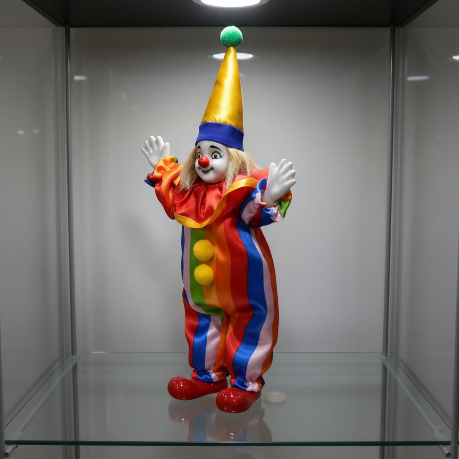 Vintage Porzellan-Clownpuppe E – Vintage Collectible Dolls Bewertung und Preis