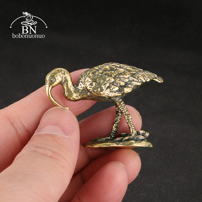 Messing-Vintage-Kranichfiguren – Vintage Collectible Accessories Bewertung und Preis