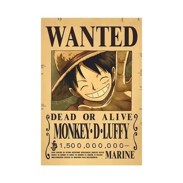 Anime One Piece Wanted-Plakate – Vintage Collectible Dolls Bewertung und Preis
